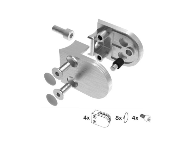 Glass clamp - set